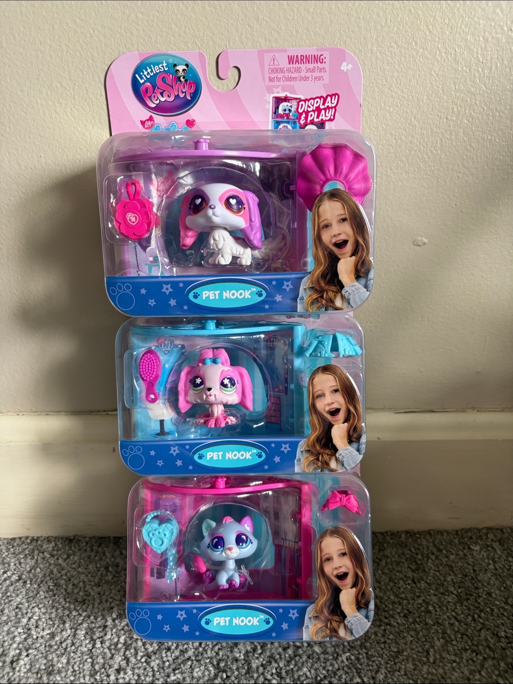 Littlest Pet Shop Trio Pack - Pet Nook Nastya #1,#3,#12